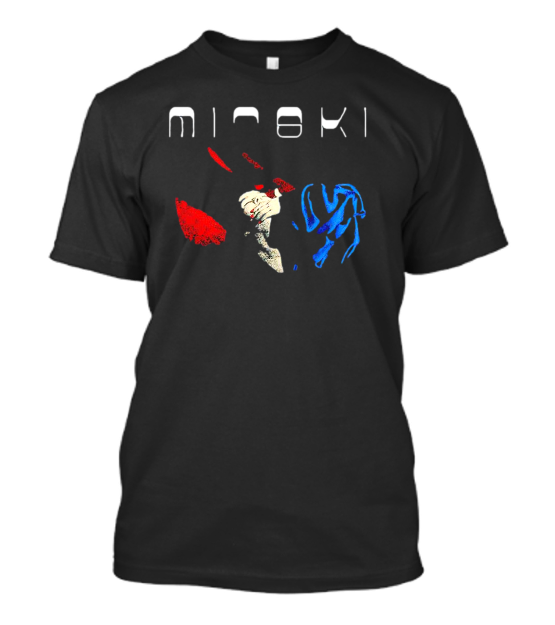 Mitski Working For The Knife Abstract Red And Blue T-Shirt