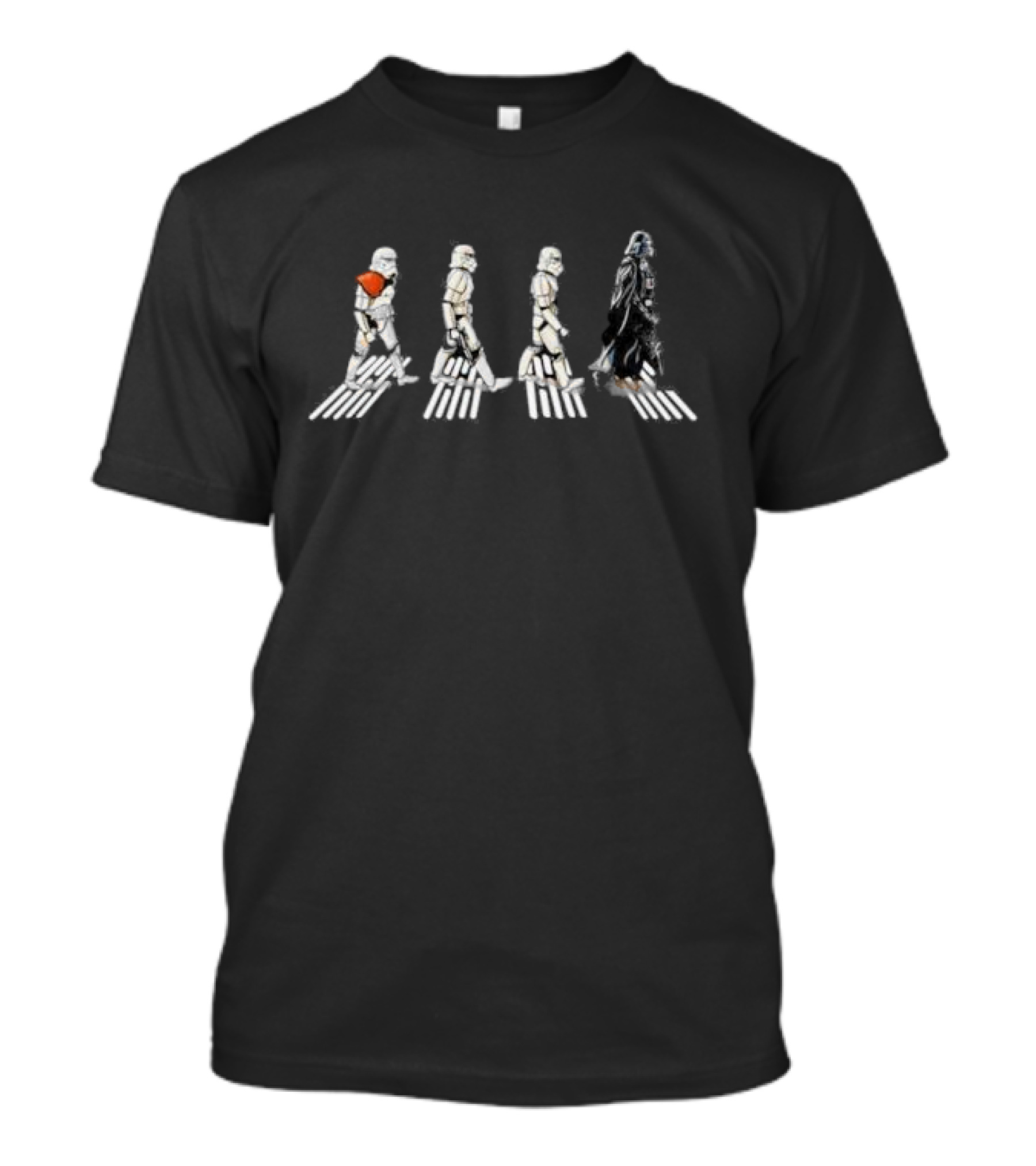 Nice Stormtrooper Darth Vader Star Wars Abbey Road Walkers T-Shirt