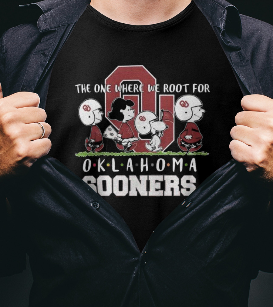 Snoopy And Woodstock Peanuts The One Where We Root For Oklahoma Sooners T-Shirt