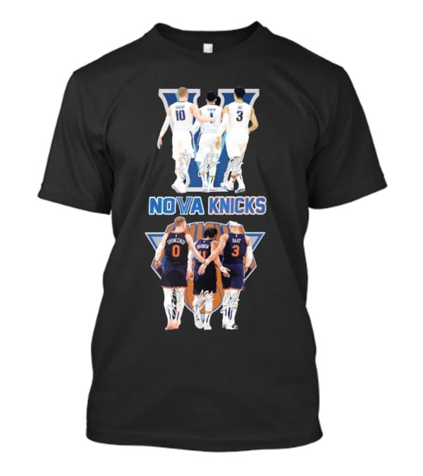 Villanova Wildcats Nova Knicks Players And Signatures T-Shirt