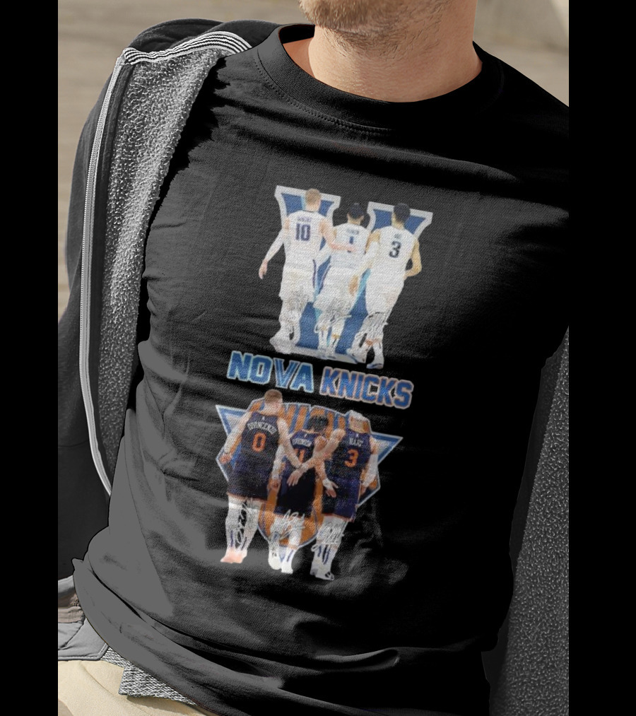 Villanova Wildcats Nova Knicks Players And Signatures T-Shirt