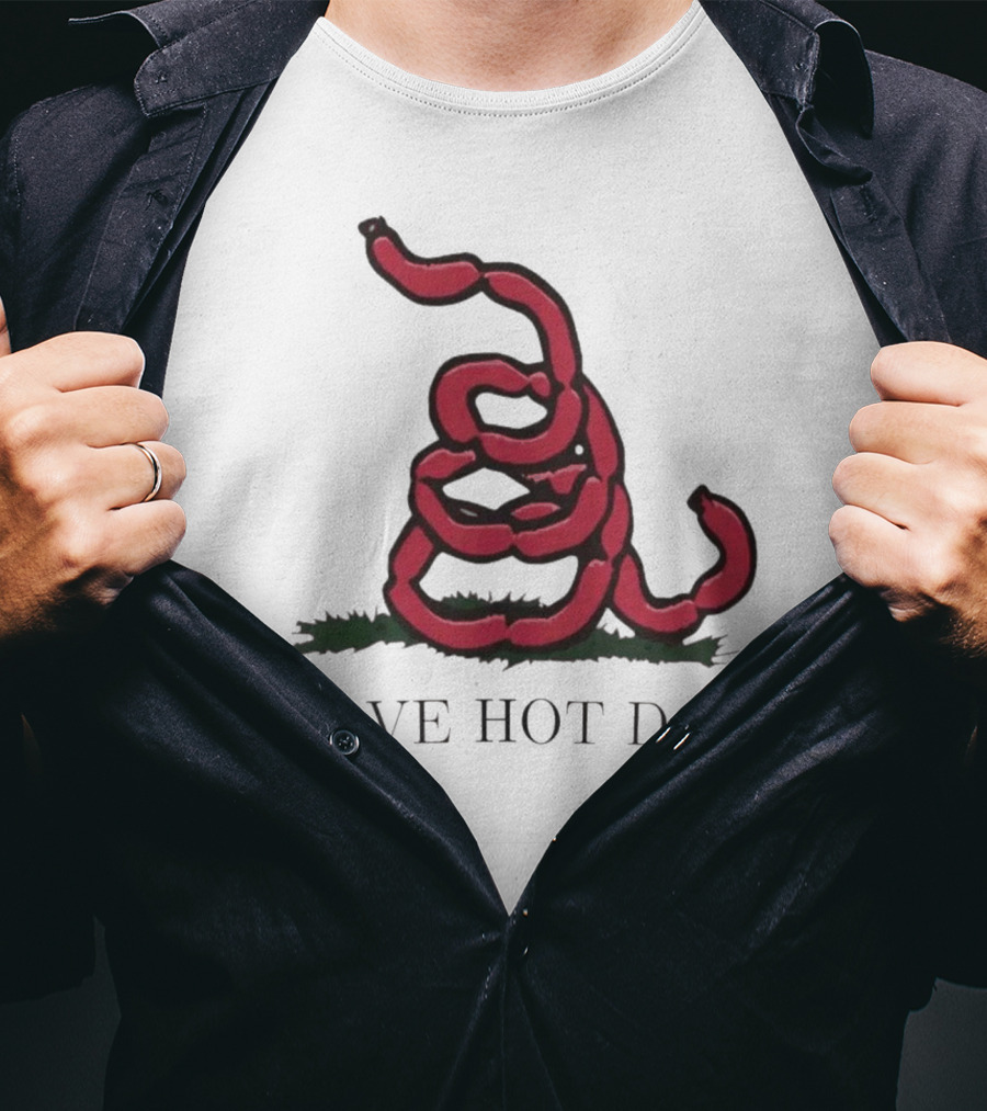 I Love Hot Dogs Spiral Sausage T-Shirt