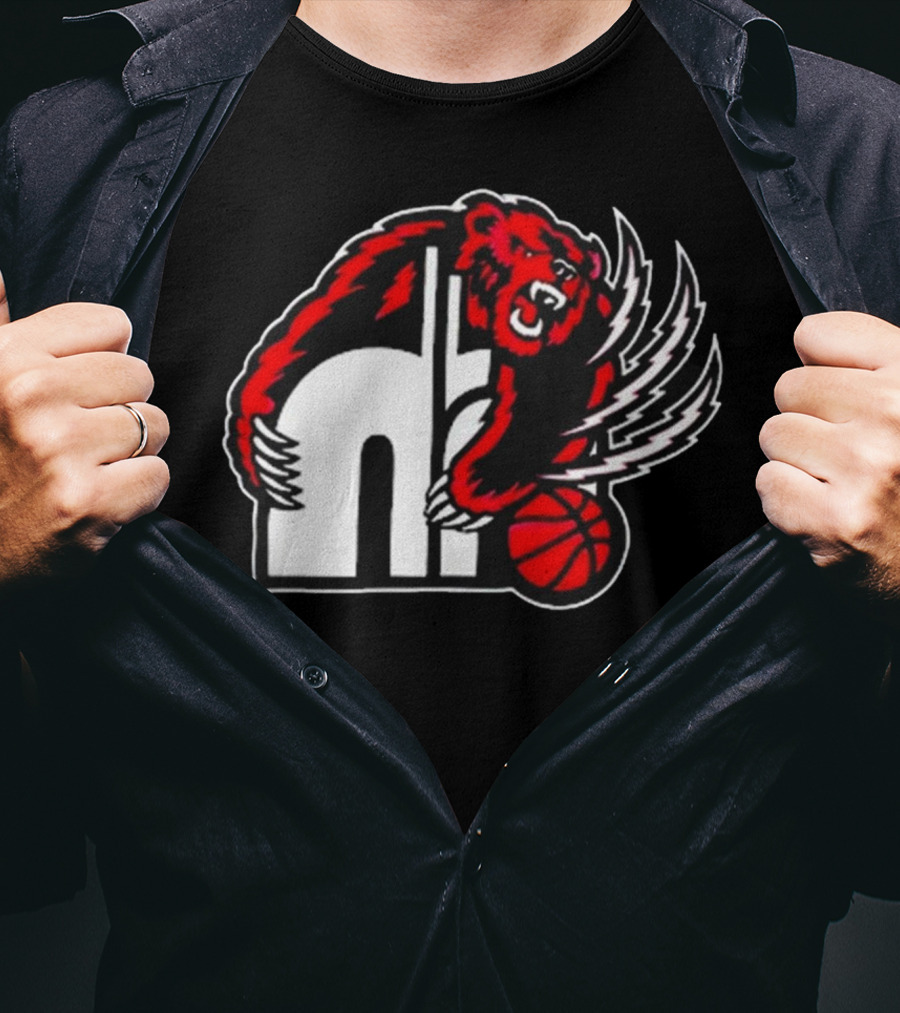 Konchjitty55 Hustle Bear Claw Basketball T-Shirt