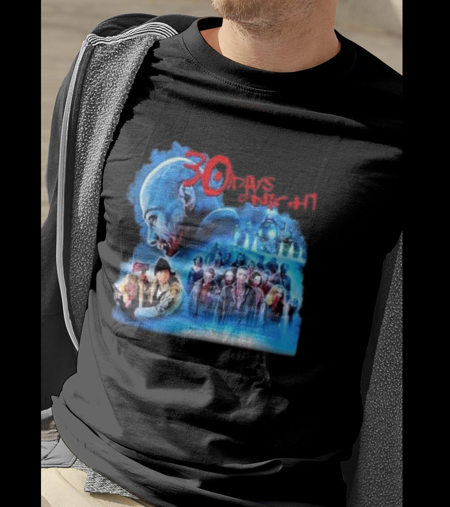 30 Days Of Night Fight Zombies Vampire Movie Scene T-Shirt