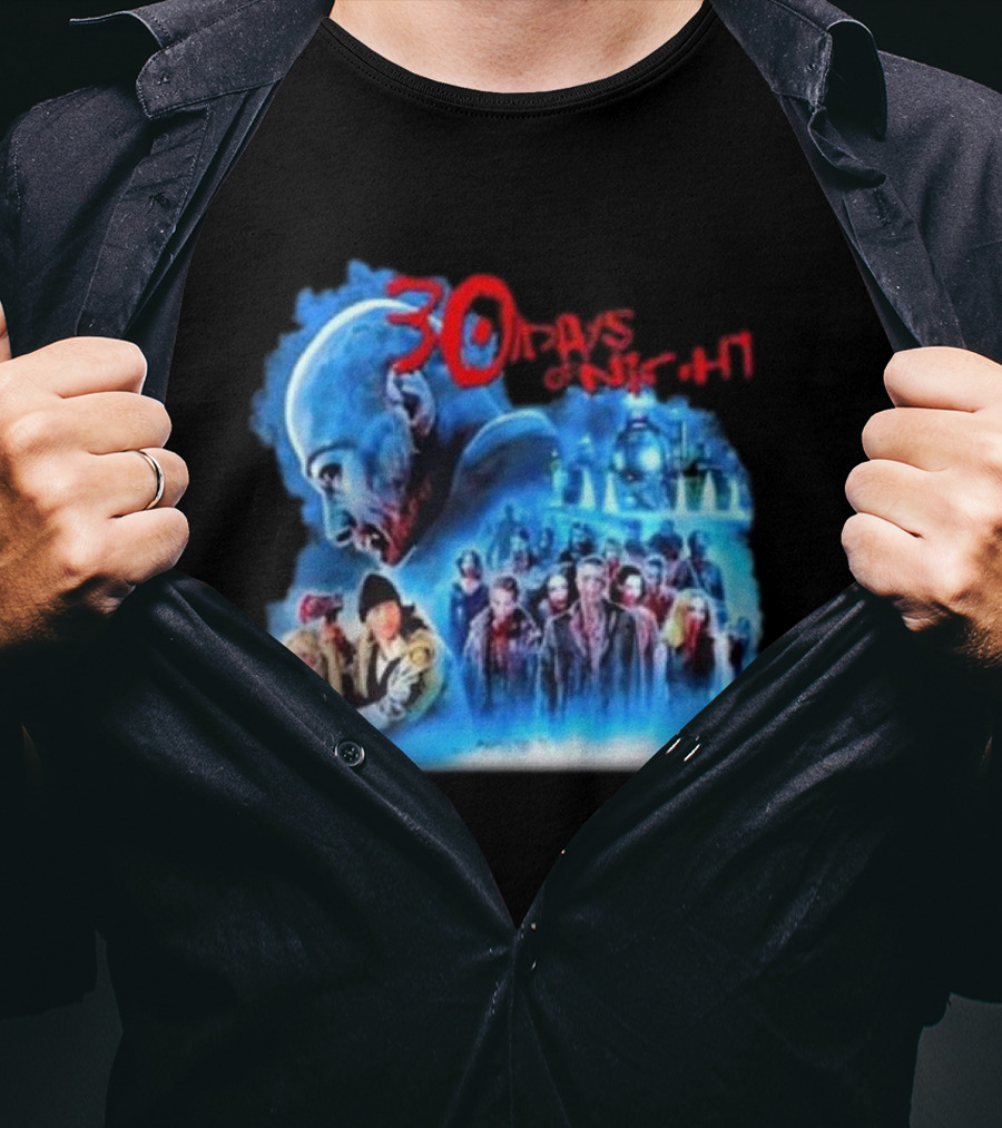 30 Days Of Night Fight Zombies Vampire Movie Scene T-Shirt