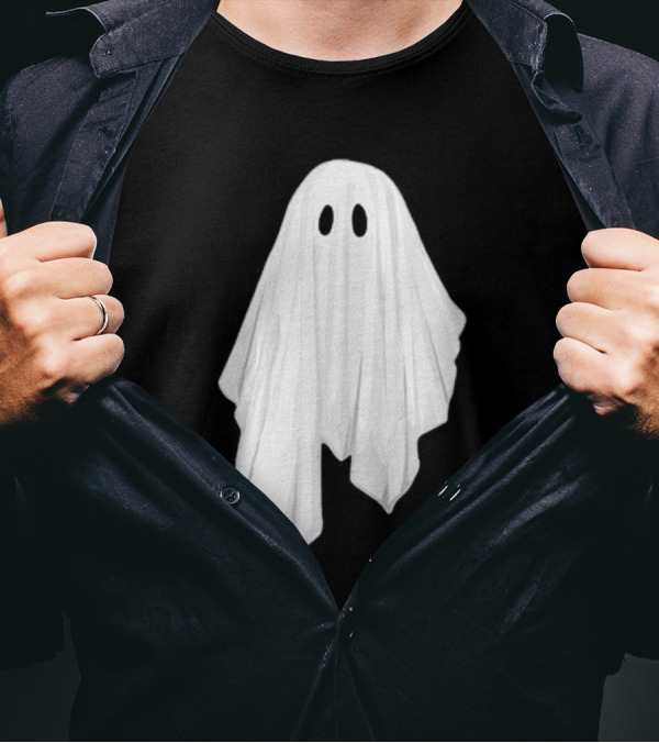 Adam Berry Glow-In-The-Dark Ghost White Sheet Specter T-Shirt