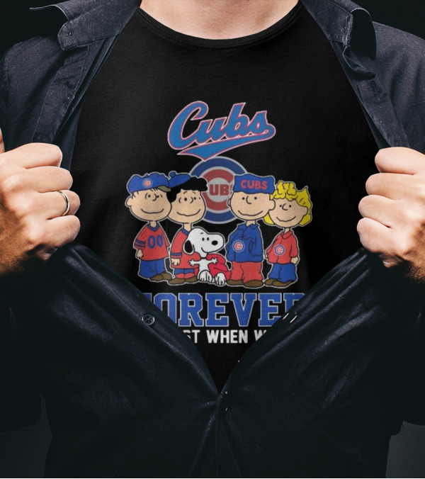 Cubs Snoopy And Friends Forever Not Just When We Win T-Shirt