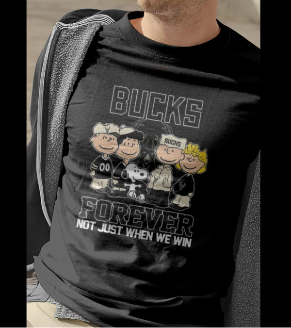 Milwaukee Bucks Snoopy And Friends Bucks Forever Not Just When We Win T-Shirt