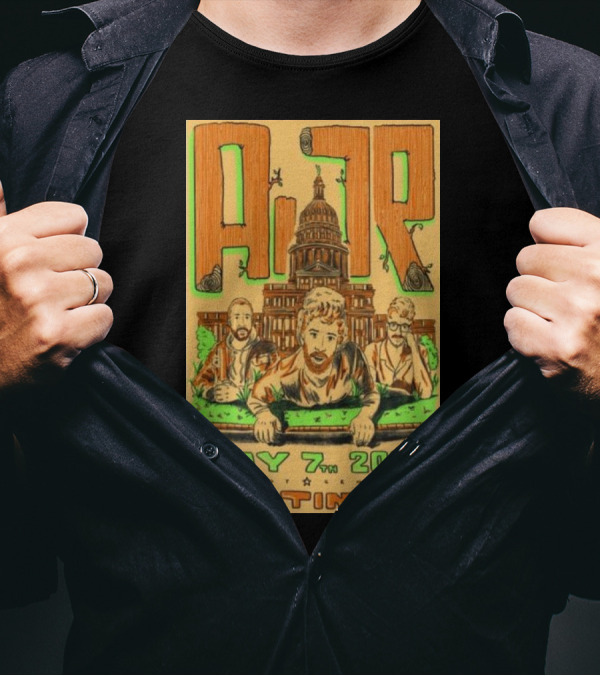 AJR May 7 2024 Austin TX Tour Capitol Building T-Shirt