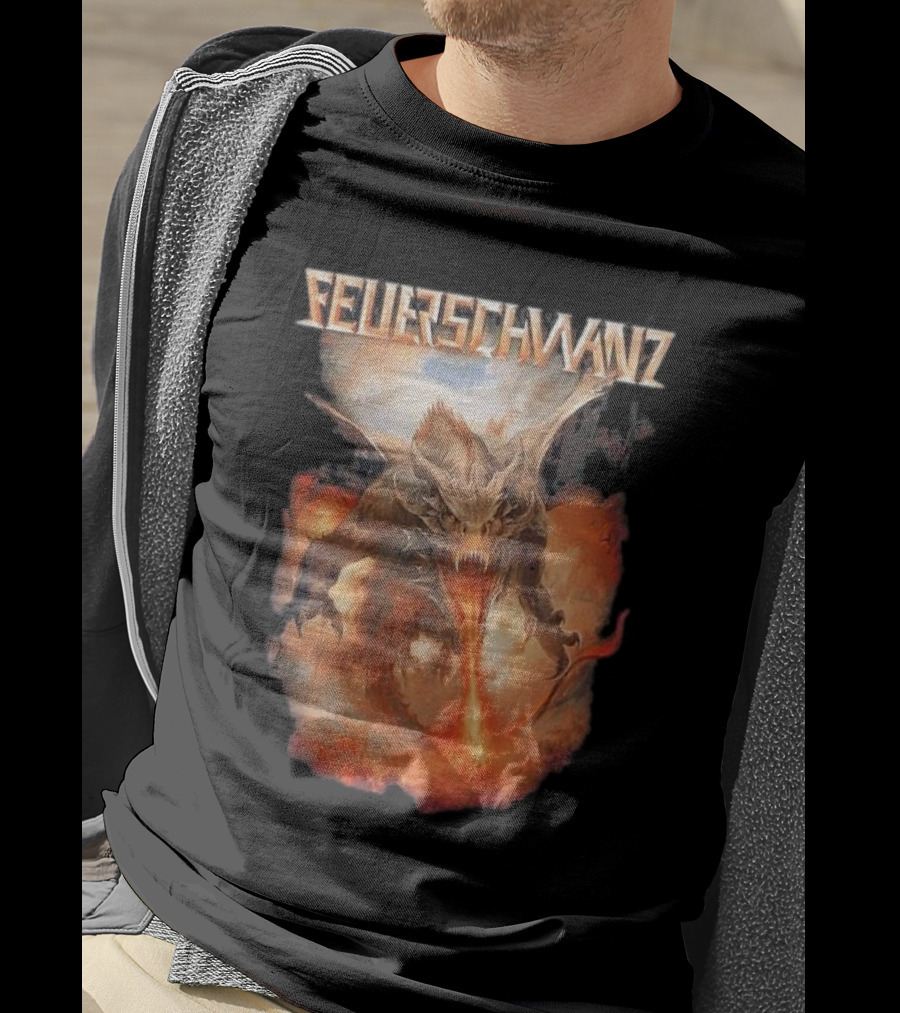 Feuerschwanz Drache Fire-Breathing Dragon Fantasy T-Shirt
