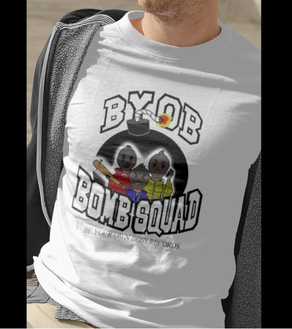 Jakub Destroy Birthday 2024 BYOB Bomb Squad Be Your Own Boss Records T-Shirt