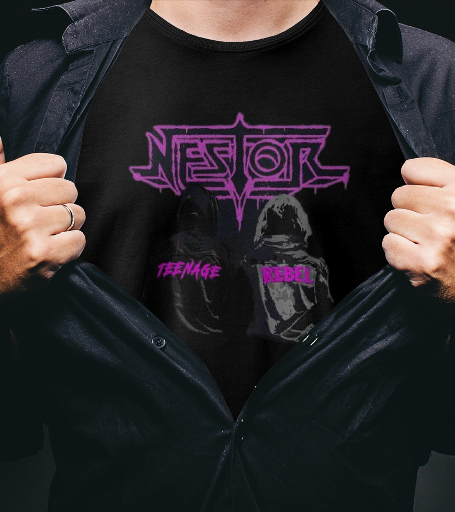 Nestor Teenage Rebel Duo In Hooded Jackets T-Shirt