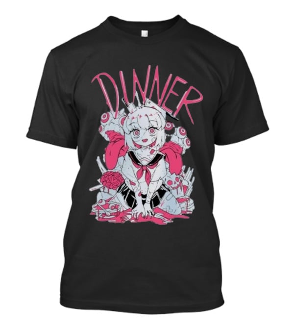 Pastel Anime Dinner With Melon Aesthetic T-Shirt