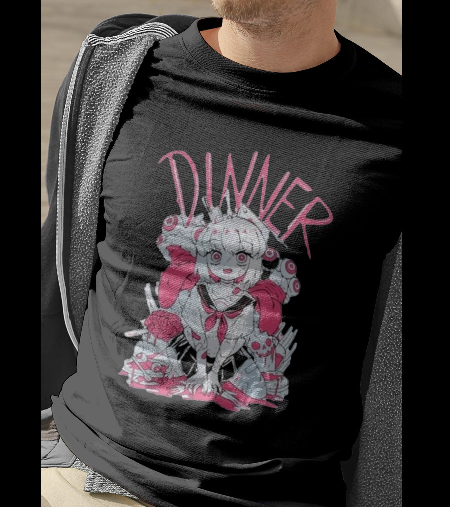 Pastel Anime Dinner With Melon Aesthetic T-Shirt