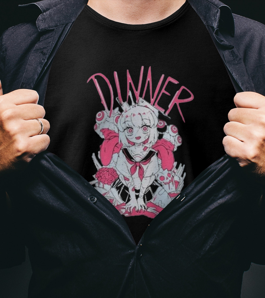 Pastel Anime Dinner With Melon Aesthetic T-Shirt