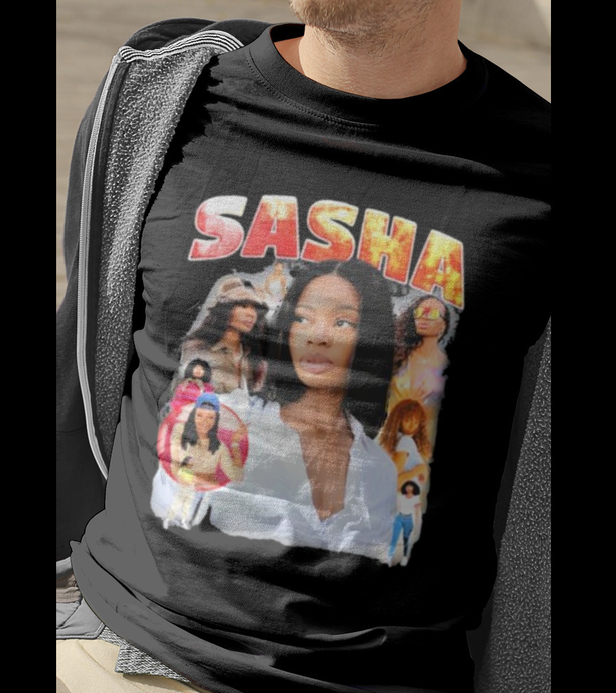 Sasha Iconic Collage Featuring Diverse Fashion Styles T-Shirt