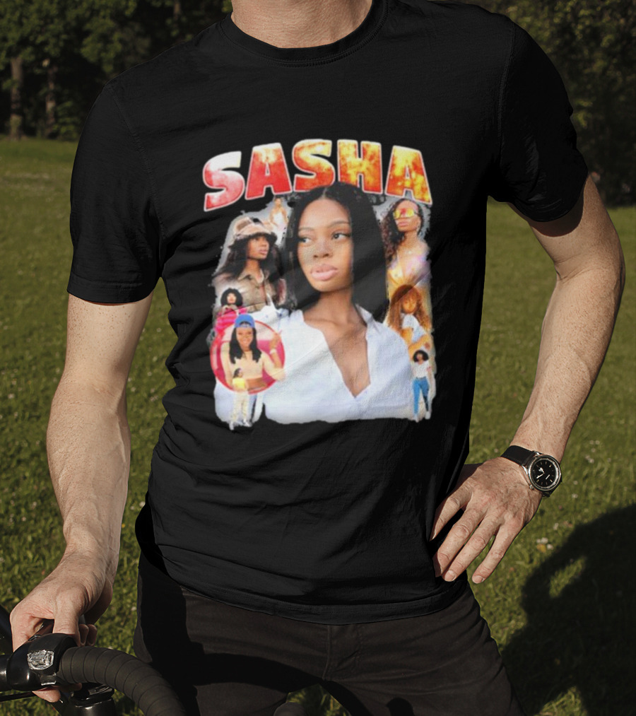 Sasha Iconic Collage Featuring Diverse Fashion Styles T-Shirt