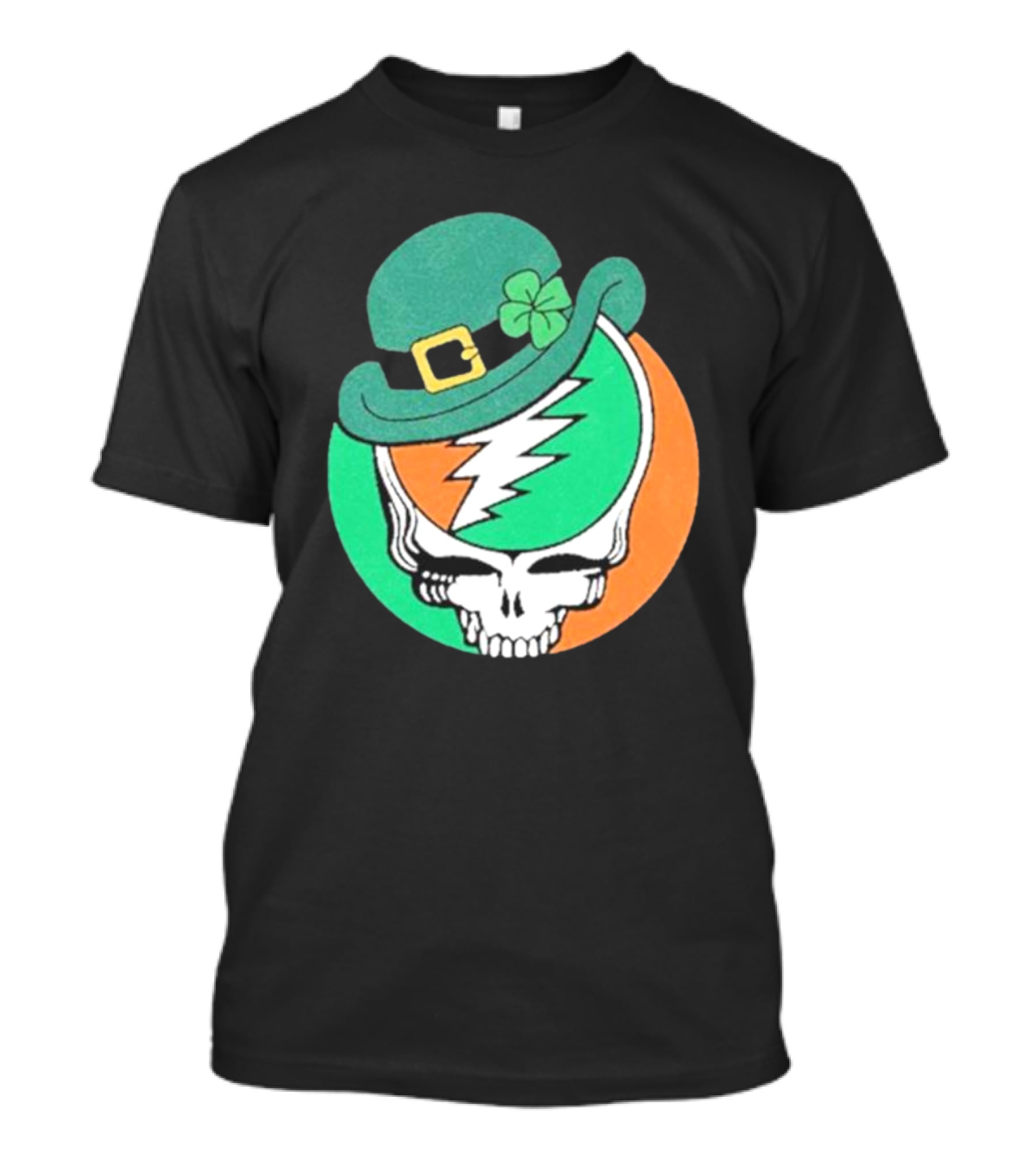 Happy St. Patrick’s Dead And Company Limited Skull In Shamrock Hat With Lightning Bolt T-Shirt