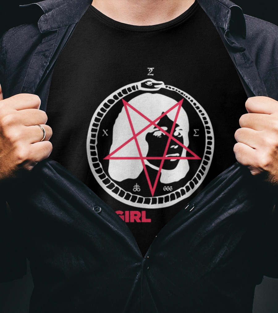 TV Girl Satanic Pentagram Serpent T-Shirt