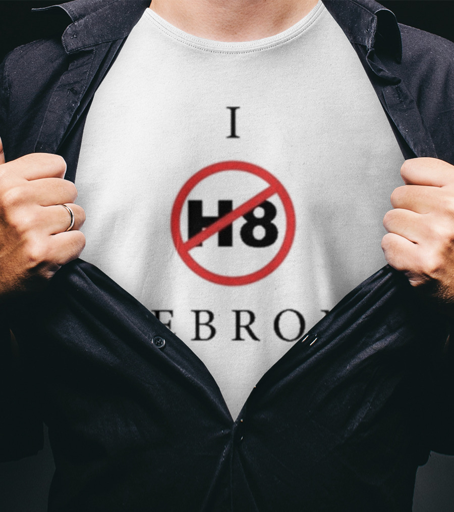 I H8 Lebron Red Circle Crossout T-Shirt