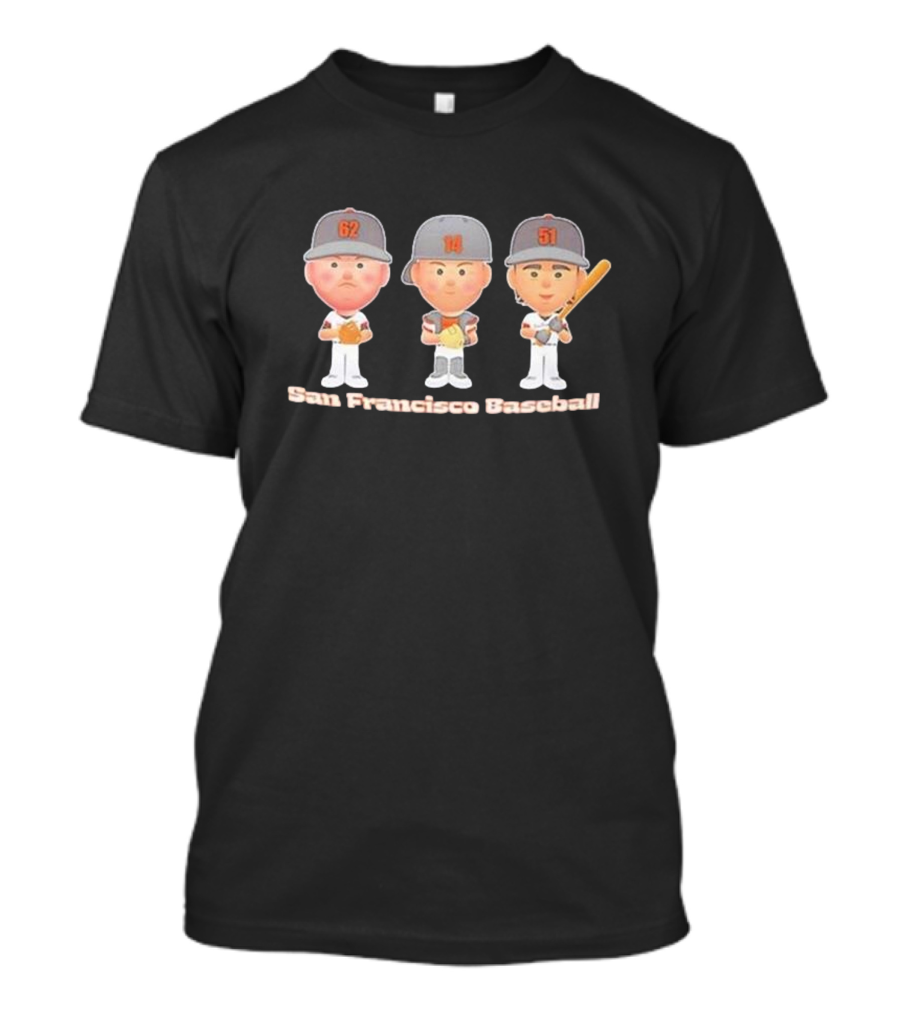 San Francisco Baseball Trio Mlbpa Players 62 14 51 T-Shirt