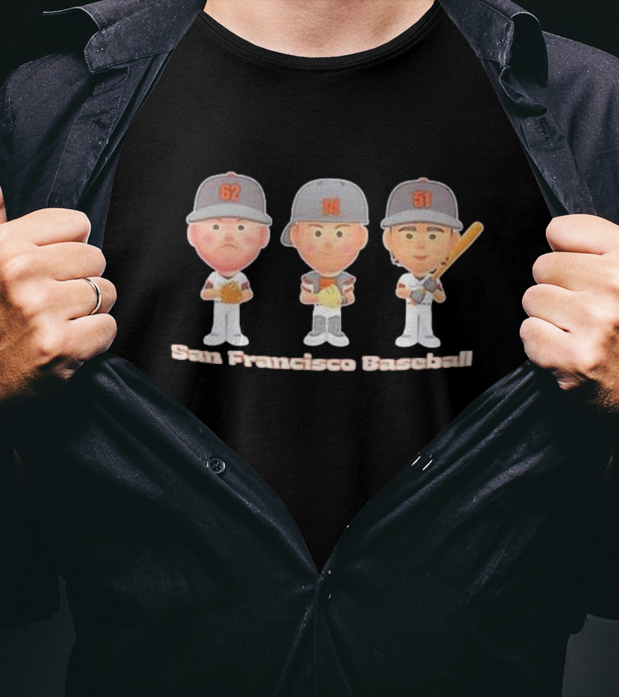 San Francisco Baseball Trio Mlbpa Players 62 14 51 T-Shirt