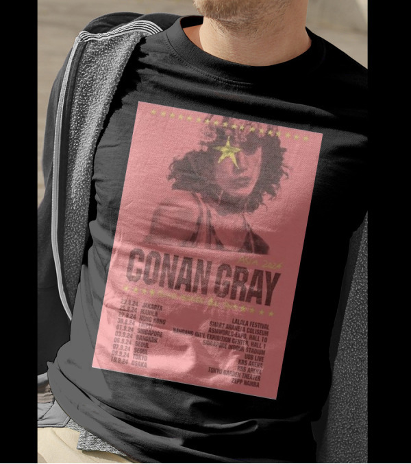 Conan Gray Asia 2024 Found Heaven On Tour Dates And Locations T-Shirt