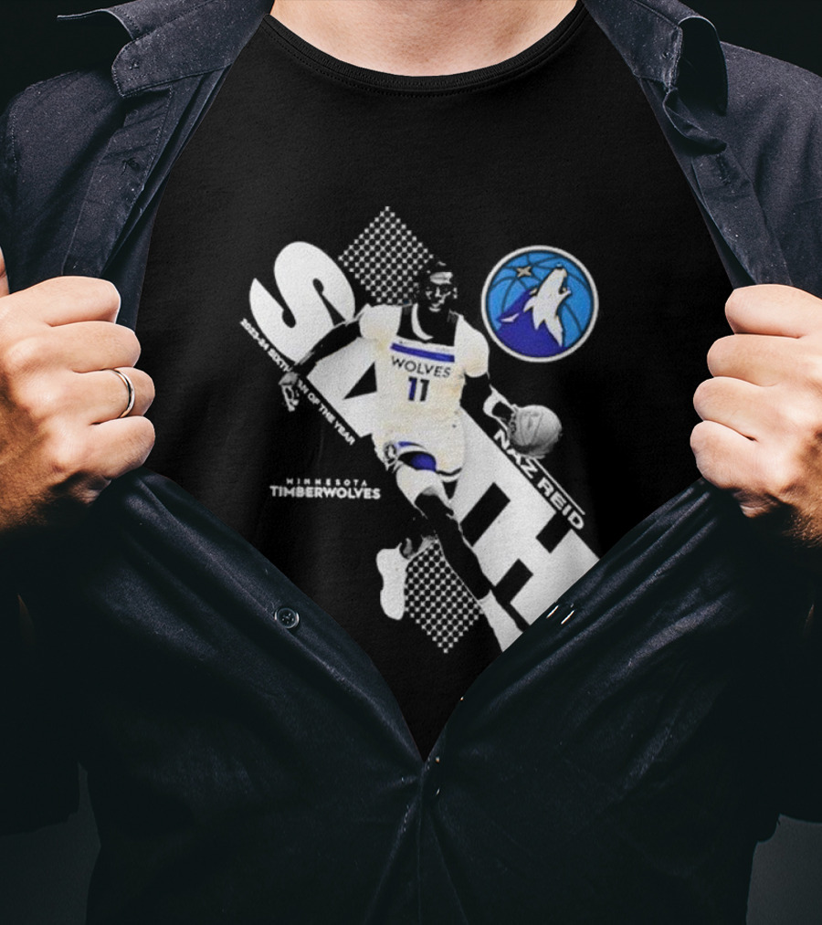 Naz Reid Sixth Man Minnesota Timberwolves Basketball Wolves T-Shirt