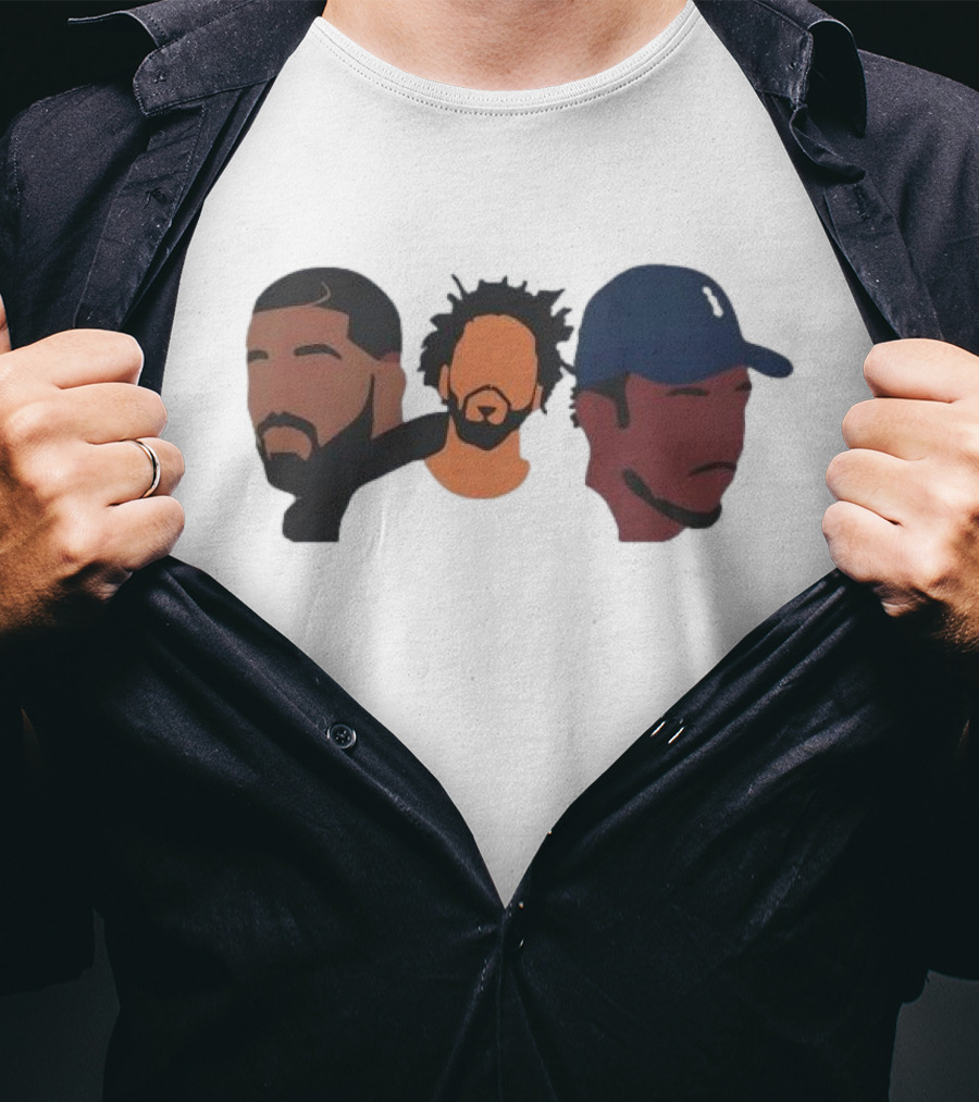 Drake J Cole Kendrick Lamar Retro Rapper Star T-Shirt