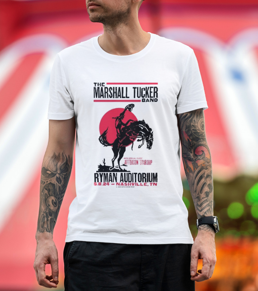 The Marshall Tucker Band Ryman Auditorium May 8 2024 Nashville TN T-Shirt