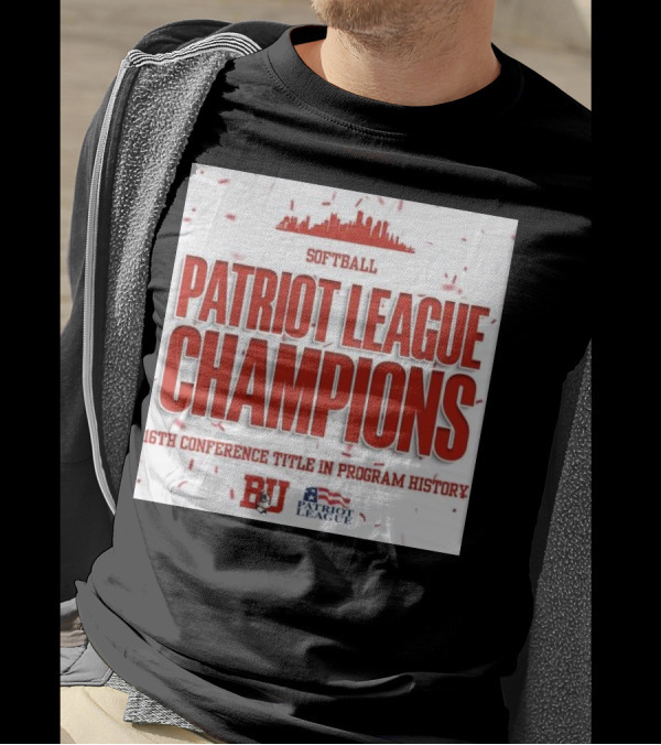 Boston University Softball Patriot League Champions 2024 16th Conference Title T-Shirt