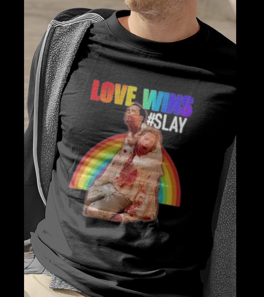 Cerpen Vampire Season 2 Love Wins #Slay Rainbow T-Shirt