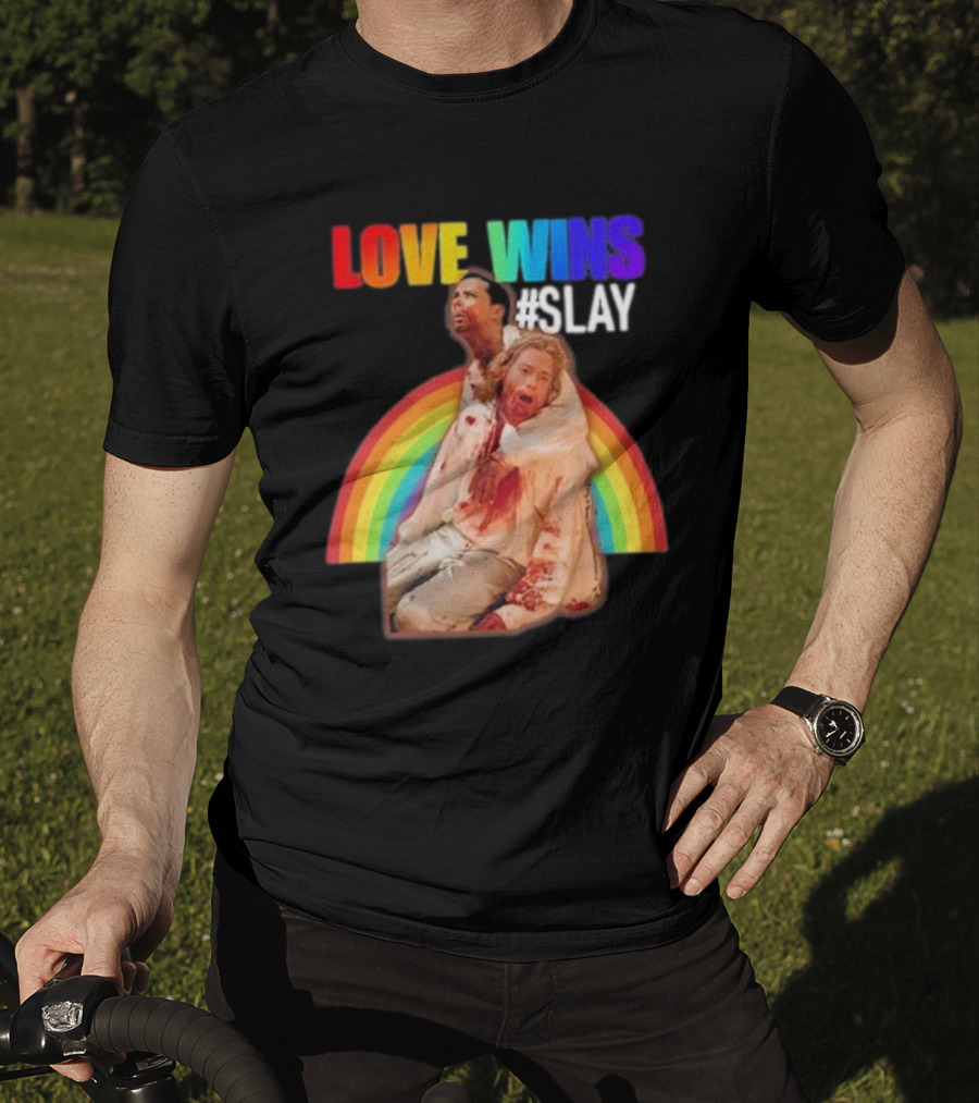 Cerpen Vampire Season 2 Love Wins #Slay Rainbow T-Shirt