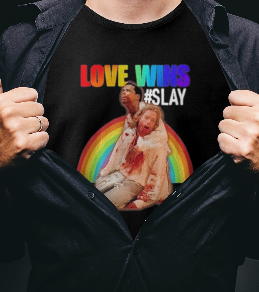 Cerpen Vampire Season 2 Love Wins #Slay Rainbow T-Shirt