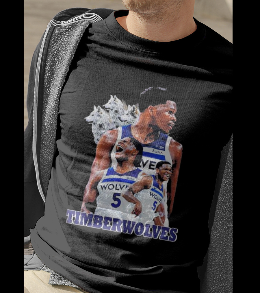 Minnesota Timberwolves Anthony Edwards Basketball Stars Wolves T-Shirt