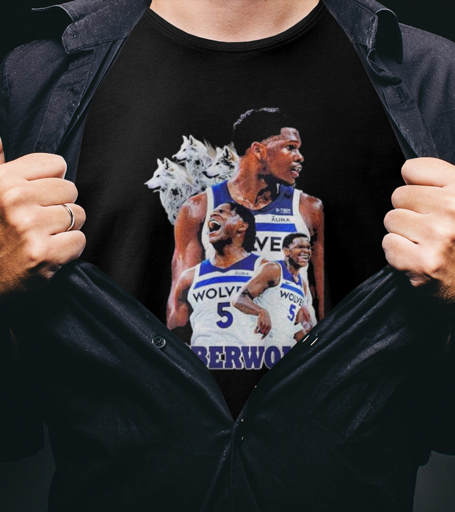 Minnesota Timberwolves Anthony Edwards Basketball Stars Wolves T-Shirt