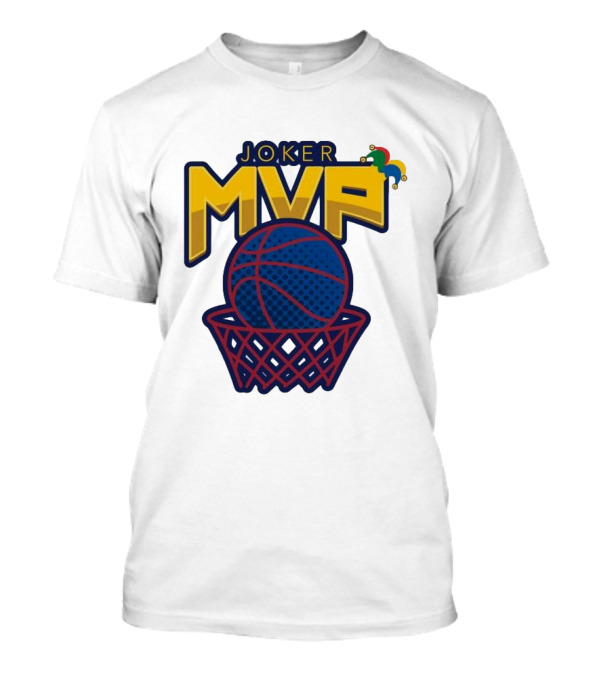 Joker MVP Basketball Net Denver Nuggets Emblem T-Shirt