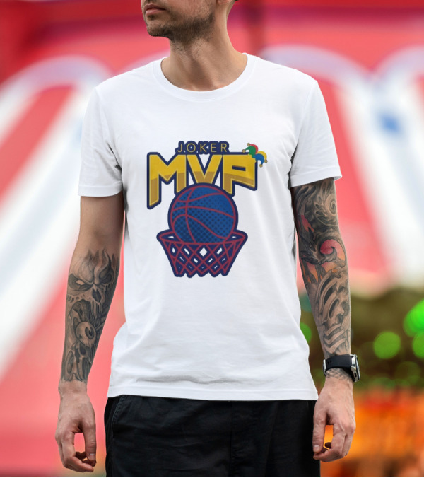Premium T-Shirt: Joker MVP Basketball Net Denver Nuggets Emblem T-Shirt Joker MVP Basketball Net Denver Nuggets Emblem T-Shirt