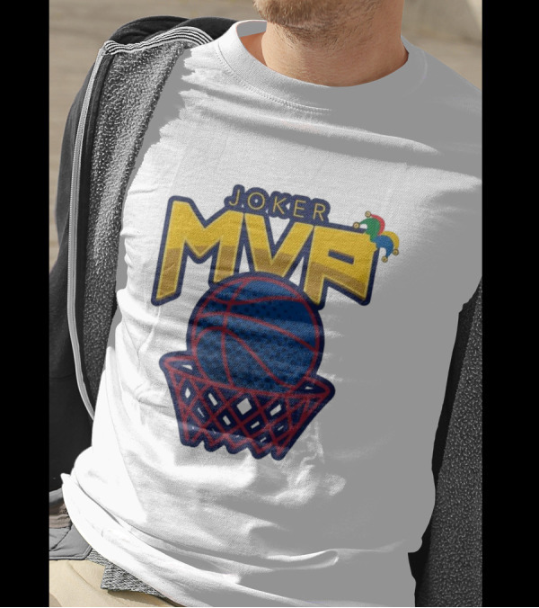 Joker MVP Basketball Net Denver Nuggets Emblem T-Shirt