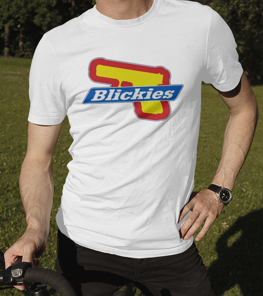Blickies Gun Icon Logo 10Cellphones T-Shirt