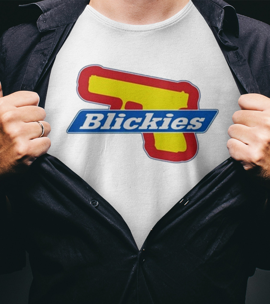 Blickies Gun Icon Logo 10Cellphones T-Shirt