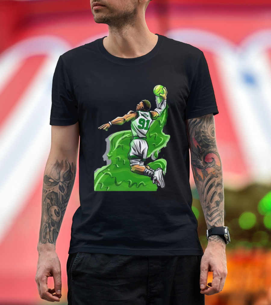 Blake Griffin Boston Celtics Number 91 Dunking Basketball T-Shirt
