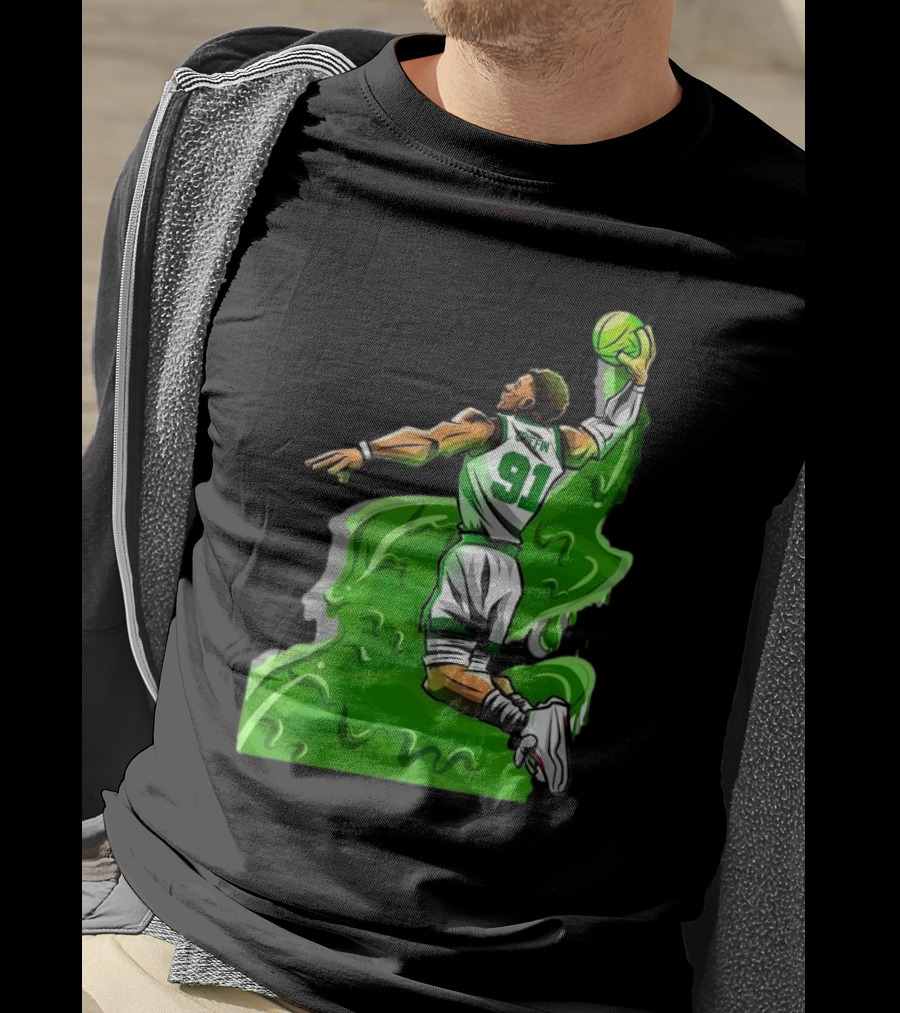 Blake Griffin Boston Celtics Number 91 Dunking Basketball T-Shirt