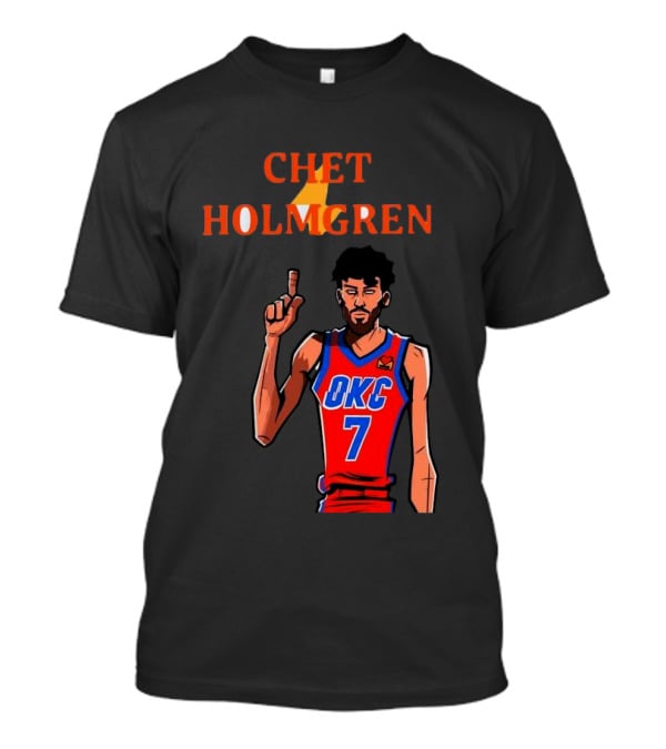 Chet Holmgren OKC Thunder Number 7 NBA Player T-Shirt