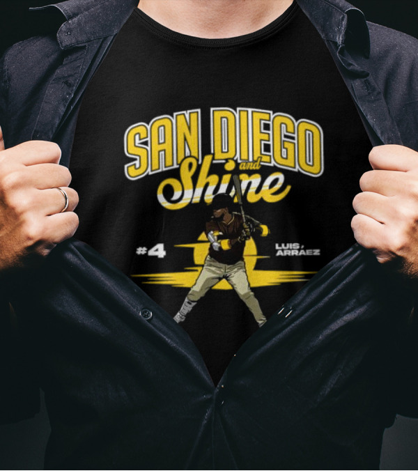 San Diego And Shine Luis Arráez #4 Baseball Player T-Shirt