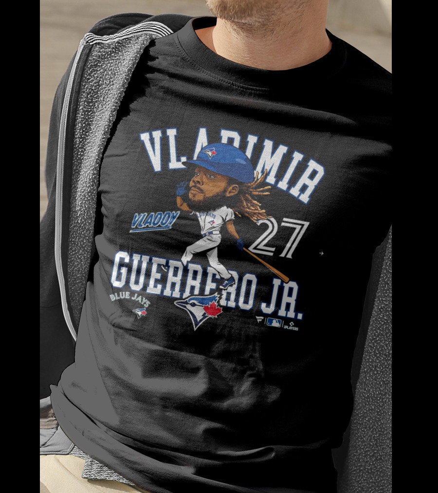Vladimir Guerrero Jr. Vladdy 27 Toronto Blue Jays Caricature Blue Jays T-Shirt