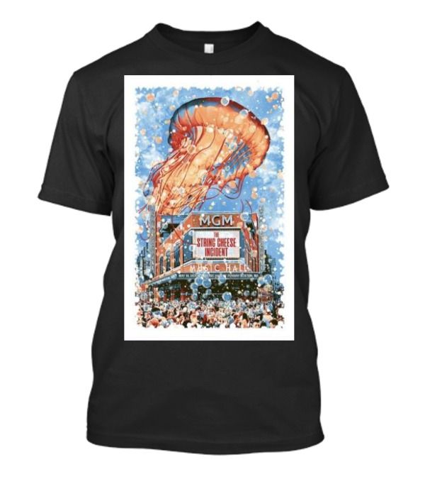 The String Cheese Incident May 18 2024 MGM Music Hall Fenway Boston Jellyfish T-Shirt