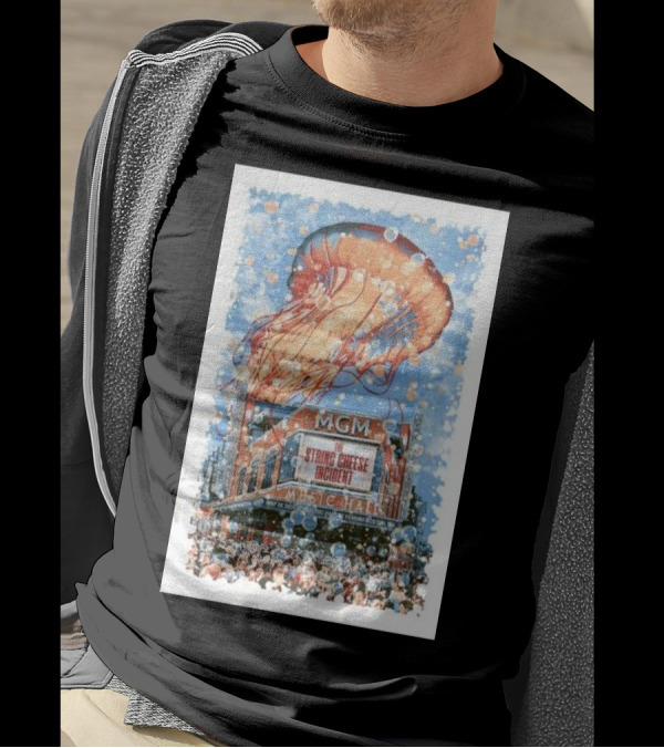 The String Cheese Incident May 18 2024 MGM Music Hall Fenway Boston Jellyfish T-Shirt