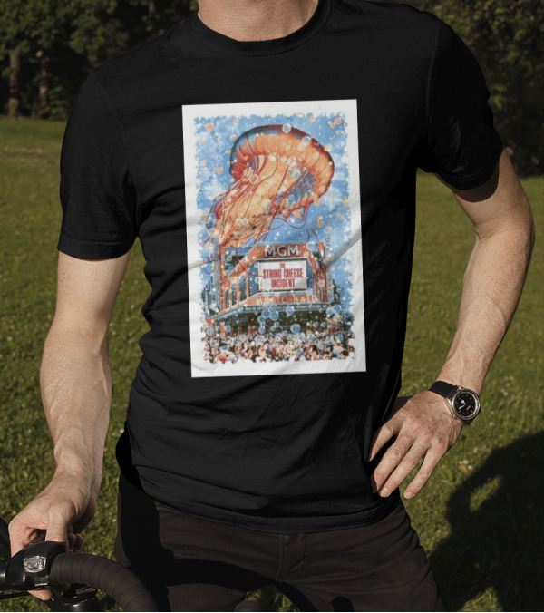 The String Cheese Incident May 18 2024 MGM Music Hall Fenway Boston Jellyfish T-Shirt