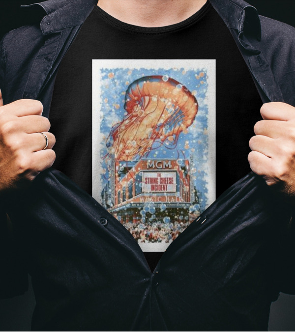 The String Cheese Incident May 18 2024 MGM Music Hall Fenway Boston Jellyfish T-Shirt